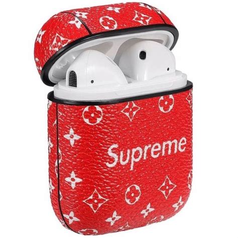 supreme louis vuitton airpods case|louis vuitton airpods case real.